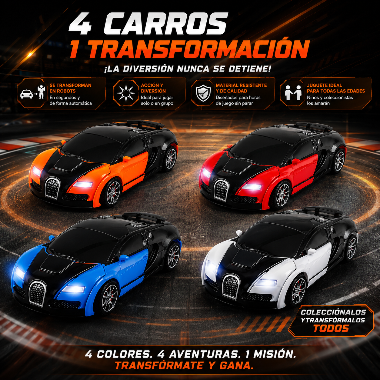 Super Bugatti Transformer 2-en-1: El Regalo Favorito de los Niños (Edición 2026)