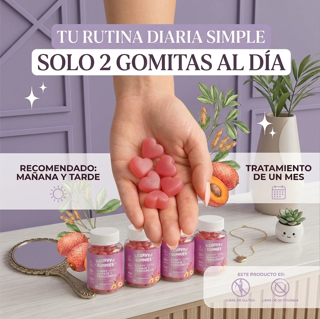 Curvy Gummies – Aguaje + Fitoestrógenos