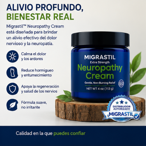 Migrastil™ | Crema para Aliviar el Dolor Muscular y Nervioso