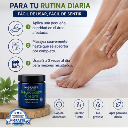 Migrastil™ | Crema para Aliviar el Dolor Muscular y Nervioso