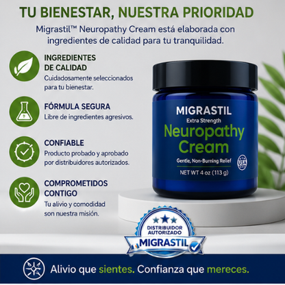 Migrastil™ | Crema para Aliviar el Dolor Muscular y Nervioso