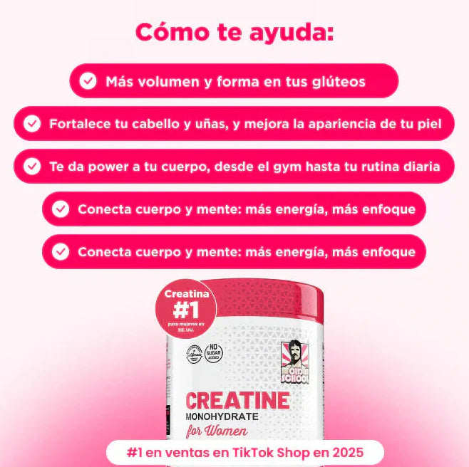 Creatina Monohidratada con Colágeno – Más Fuerza, Mejor Recuperación y Resultados Más Rápidos