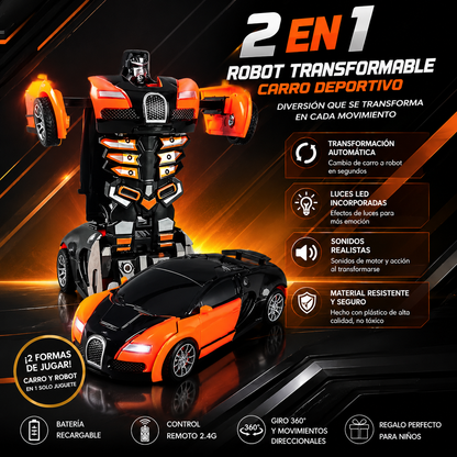 Super Bugatti Transformer 2-en-1: El Regalo Favorito de los Niños (Edición 2026)