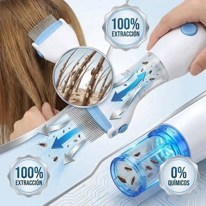 Peine Electrico Quita Piojos Con 1 Filtro Envio Gratis